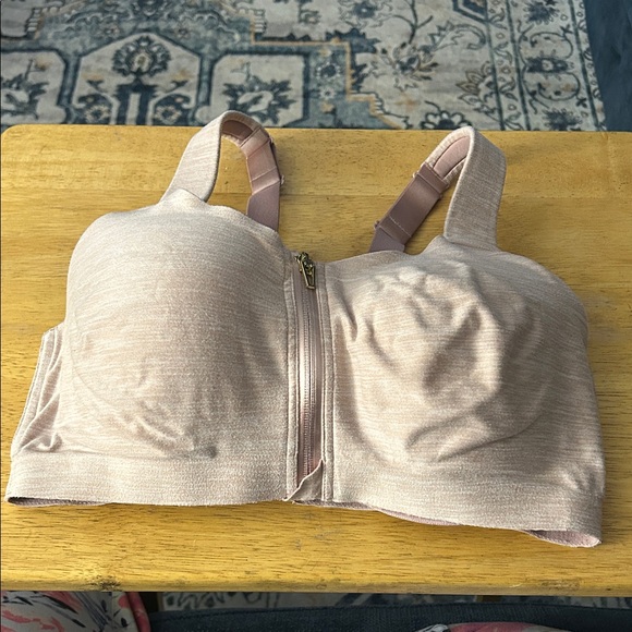 Knockout by Victoria's Secret Light Dusty Rose Front Close Sport Bra, GUC - Picture 1 of 3